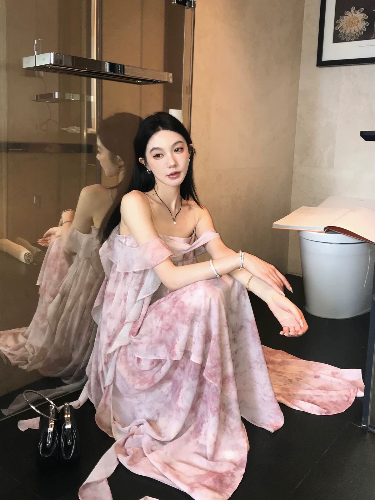 Night out off shoulder dress CD769 images